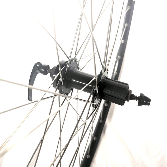 28 Zoll Hinterrad Hohlkammer Geöst Hohlachse mit Shimano Kranz 7/8/9/10-fach + Kette