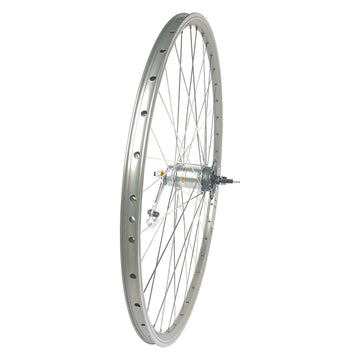 28 Zoll Hinterrad 3-Gang Shimano Nabenschaltung Rücktritt, Geöst, silber - 0