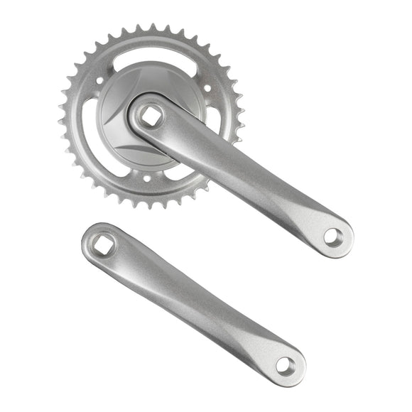 Kettenradgarnitur 1-Gang 38 Zähne 170mm, mattsilber