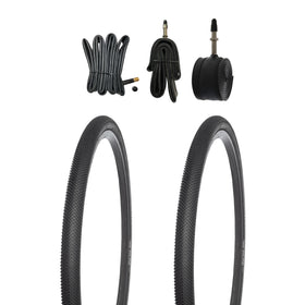 Kujo 2 Stk. 28 Zoll Reifen 700x40c, 42-622 für Gravel mit Schlauchauswahl, KU-5006