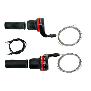 Ventura Gripshift-Set Drehschaltgriffe inkl. Züge 18-21 Gang - 0