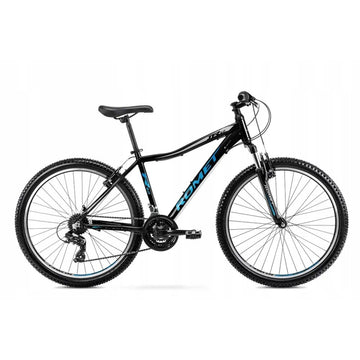 26 Zoll Romet Rambler JR 6.0 Mountainbike 21-Gang, 15" Alurahmen, Schwarz-Blau