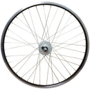 28 Zoll Vorderrad mit Shimano Nabendynamo, Alu-Hohlkammerfelge, schwarz-silber-2