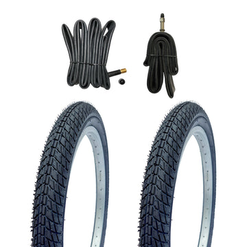Kujo 2 Stk. 20 Zoll Reifen 20x1.95, 50-406, KU-2019, mit Schlauchauswahl