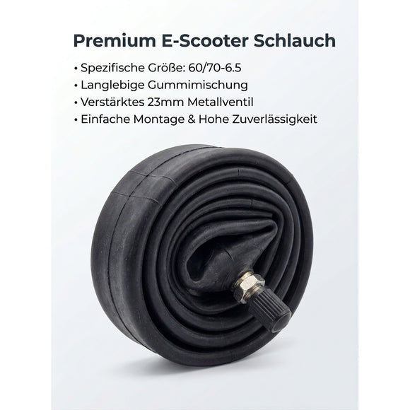 2 Stk. 10 Zoll Schläuche 10x2.50 Zoll(60/70-6.5) mit geraden Autoventilen 23 mm
