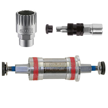 Neco Innenlager Tretlager 244g Industriekugellager Aluschale 244g mit oder ohne Spezialwerkzeug 107,5 bis 131mm
