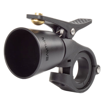 M-Wave Mini-Fahrradhupe >Trophy< aus Messing, schwarz