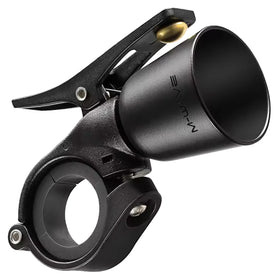 M-Wave Mini-Fahrradhupe >Trophy< aus Messing, schwarz - 0