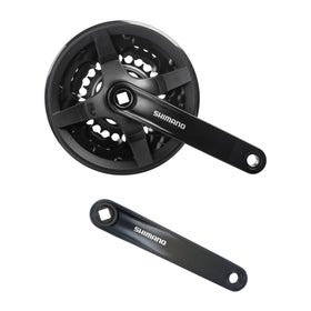Shimano Kettenradgarnitur FC-TY301 6/7/8-Gang 42-34-24 170mm, schwarz
