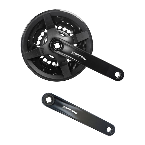 Shimano Kettenradgarnitur FC-TY301 6/7/8-Gang 42-34-24 170mm, schwarz