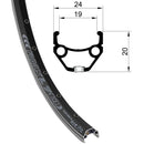 28 Zoll Hinterrad 7-Gang Shimano Nabenschaltung Rücktritt, Geöste Alu-Hohlkammerfelge schwarz-silber-3