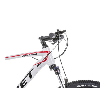29 Zoll Romet Mustang M1 Mountainbike 21" Alurahmen, Grau-Rot - 0