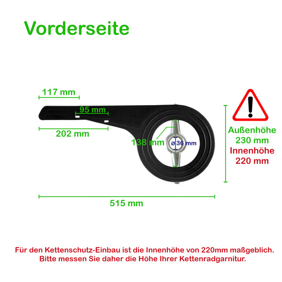 Kettenkasten für 42-48 Zähne inkl. Halterung
