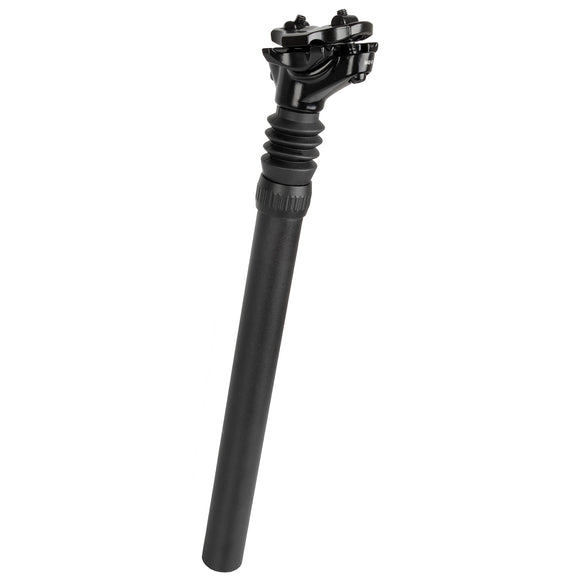 M-Wave Sattelstütze gefedert Ø 27.2 / 30.9 / 31.6 x 350 mm, Alu, Schwarz