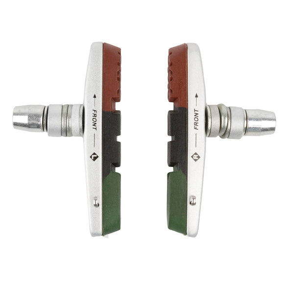 1 Paar V-Bremsschuhe 70mm asymetrisch mit Bolzen mit Gewinde