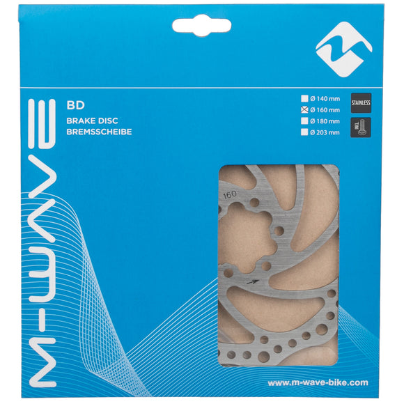 M-Wave Bremsscheibe Ø 160mm / Ø 180mm aus Edelstahl mit Schrauben