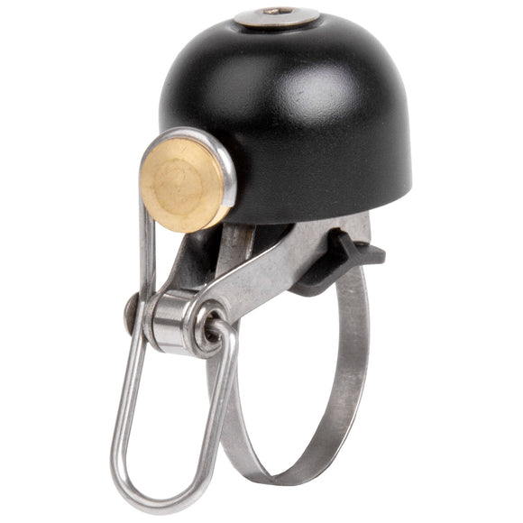 Miniglocke Miniklingel Ø 30mm aus Kupfer 48g 85 Dezibel, Schwarz oder Silber