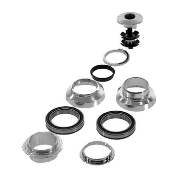 Tange Seiki Ahead-Steuersatz 1.1/8 Zoll, 28.6/34/30 mm, Alu, silber eloxiert - 0