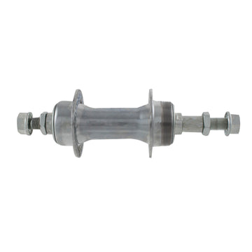 Hinterradnabe, Einbaumaß 130mm, Achslänge 175mm, 3/8" Gewinde, silber