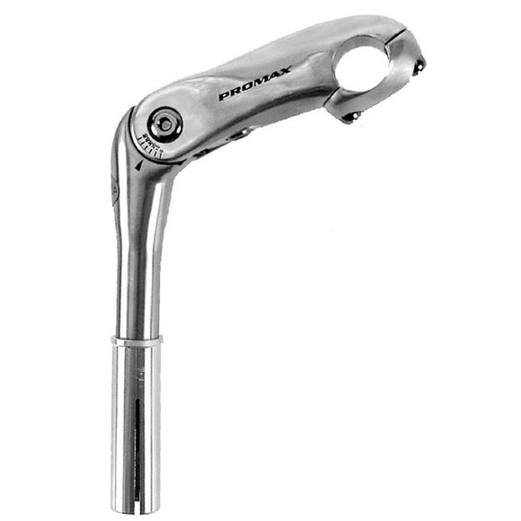 Promax Lenkervorbau 85x180mm Alu/Stahl für 1-1.1/8 Zoll silber, verstellbar