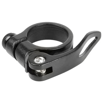 Sattelklemme 35mm mit Schnellspanner aus Alu, schwarz