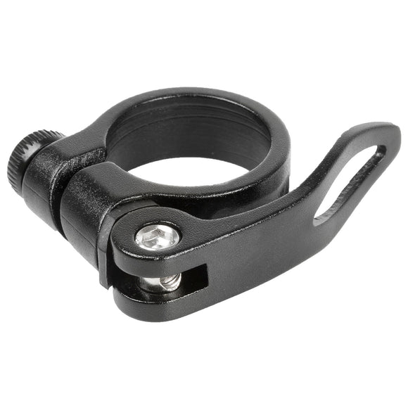 Sattelklemme 35mm mit Schnellspanner aus Alu, schwarz