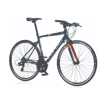 28 Zoll Corelli Fitbike 1.0, 57 cm Rahmenhöhe, 21-Gang, Alurahmen Braun-Orange