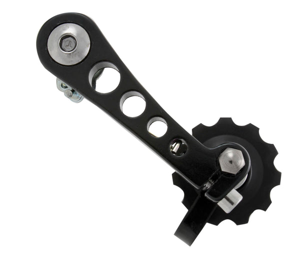 Kettenspanner für Single-Speed, Fixies, BMX, Alu, schwarz