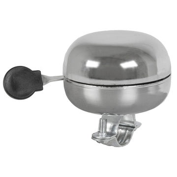 Glocke Klingel aus Stahl verchromt, silber, Ø 80 mm