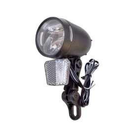 LED-Vorderlicht 80 Lux für Seiten- und Nabendynamo mit Sensor, Standlicht und Tagfahrlicht