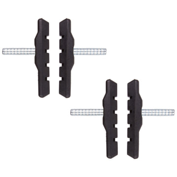 2 Paar V-Bremsschuhe 72mm asymetrisch mit Bolzen