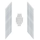 38 Stk. Nirosta Edelstahl Speichen 2mm inkl. Nippel Silber 246-300mm-2